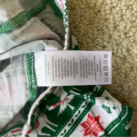 NWT. Angel Dear Viscose cotton pajamas. Size 8. The softest! - Picture 6 of 7
